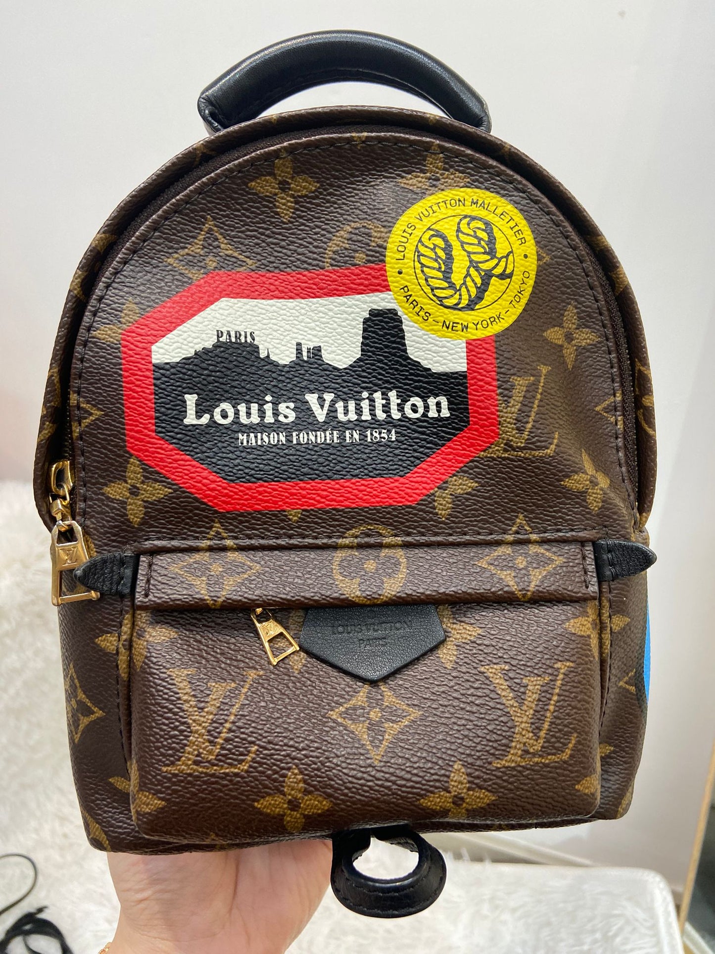 LV Palm Springs Mini 徽章限量版 背囊