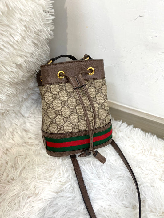 GUCCI Ophidia 老花水桶袋