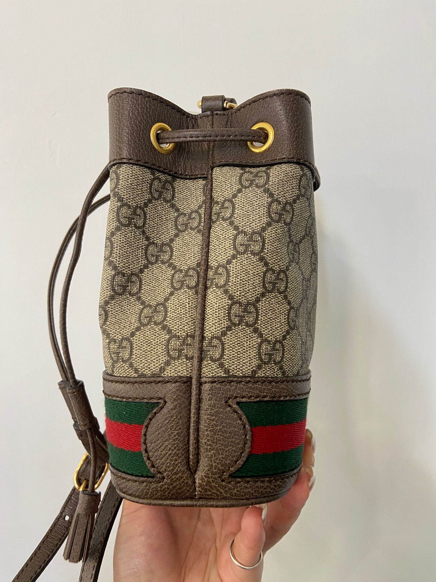 GUCCI Ophidia 老花水桶袋