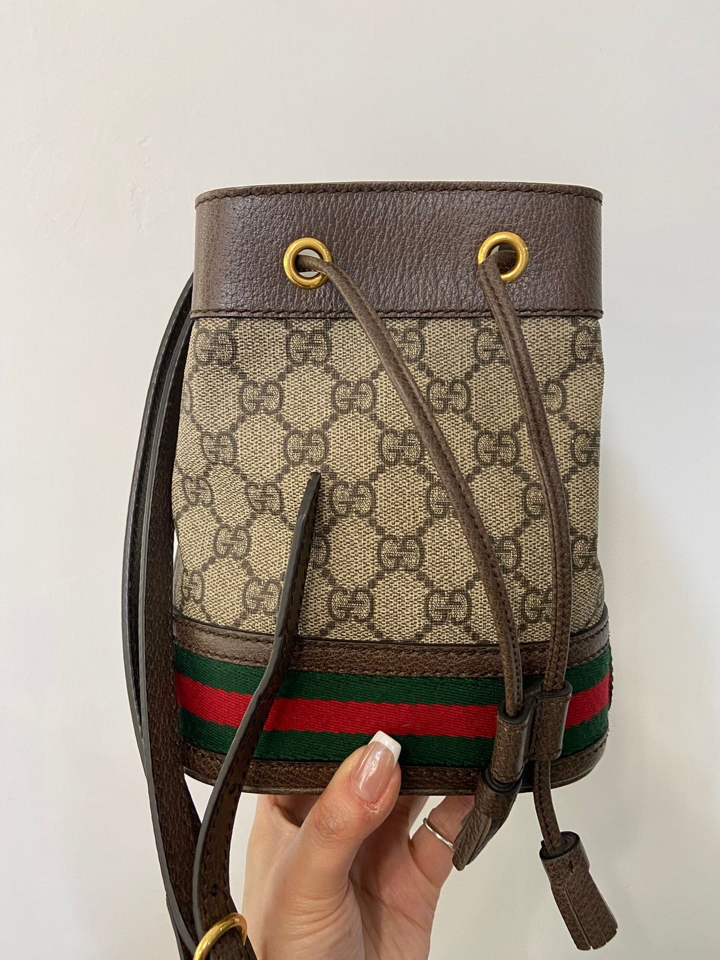 GUCCI Ophidia 老花水桶袋