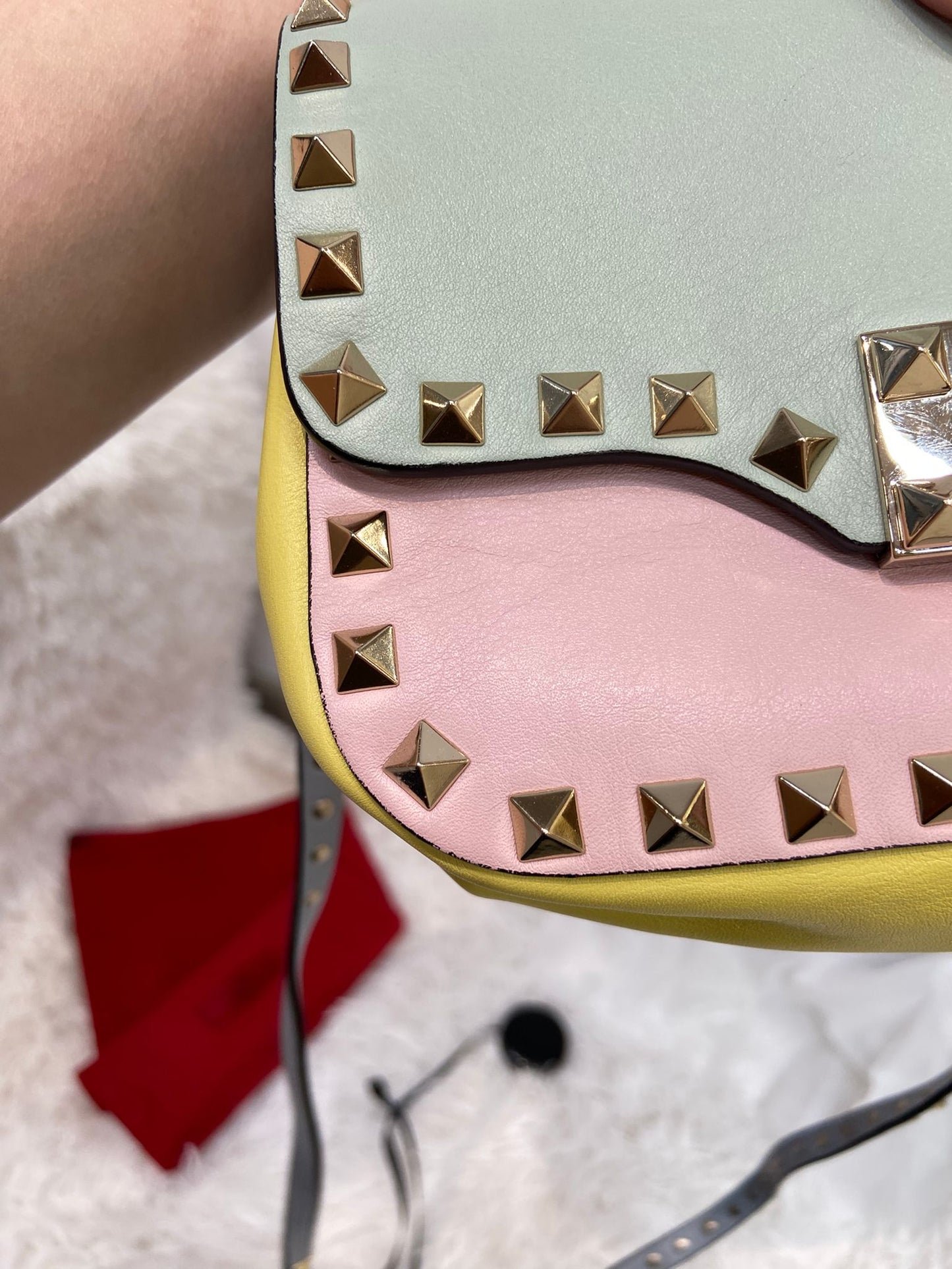 Valentino 彩色斜孭袋