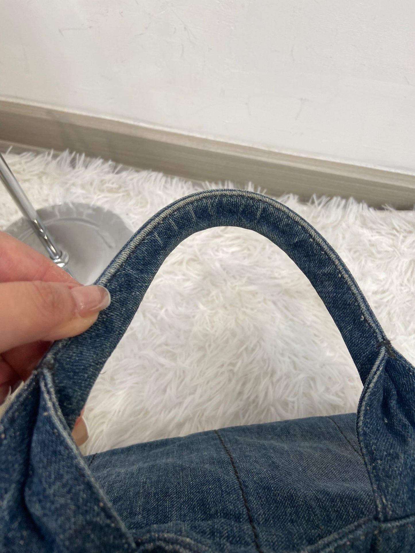Prada 牛仔單肩tote bag