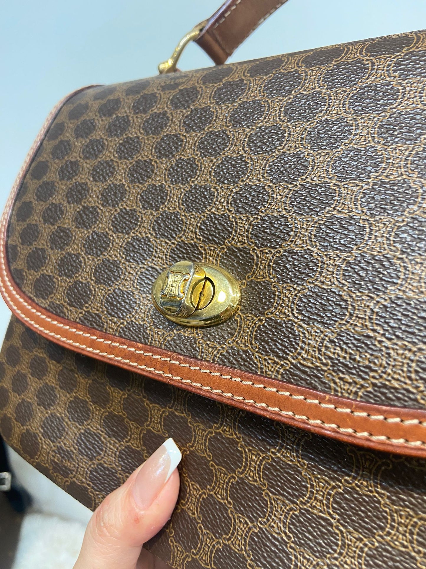 Celine 老花 手拎袋
