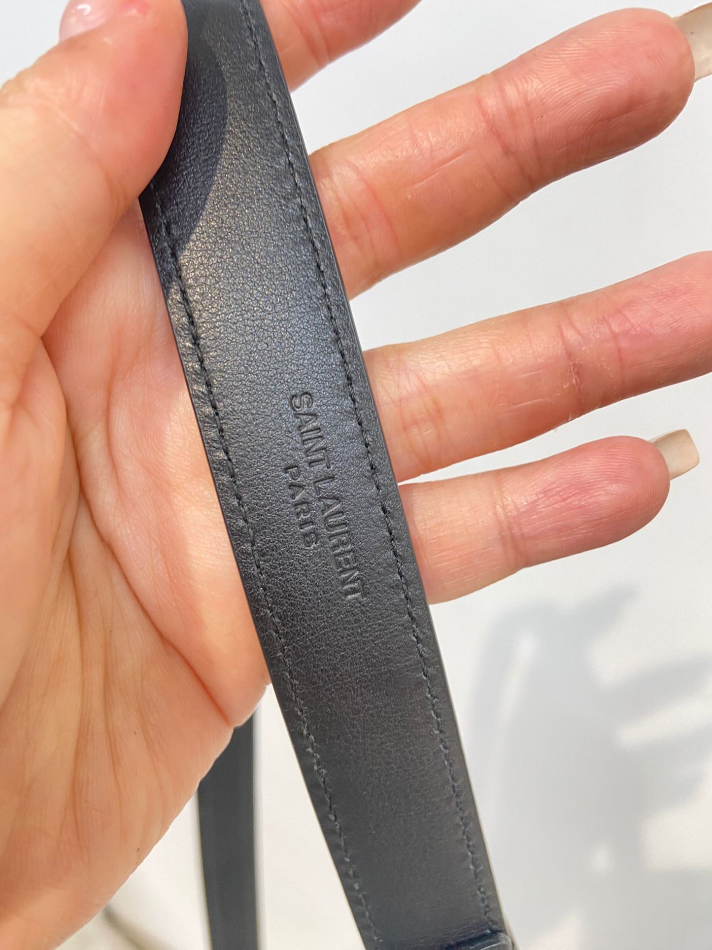 YSL belt 黑金皮帶