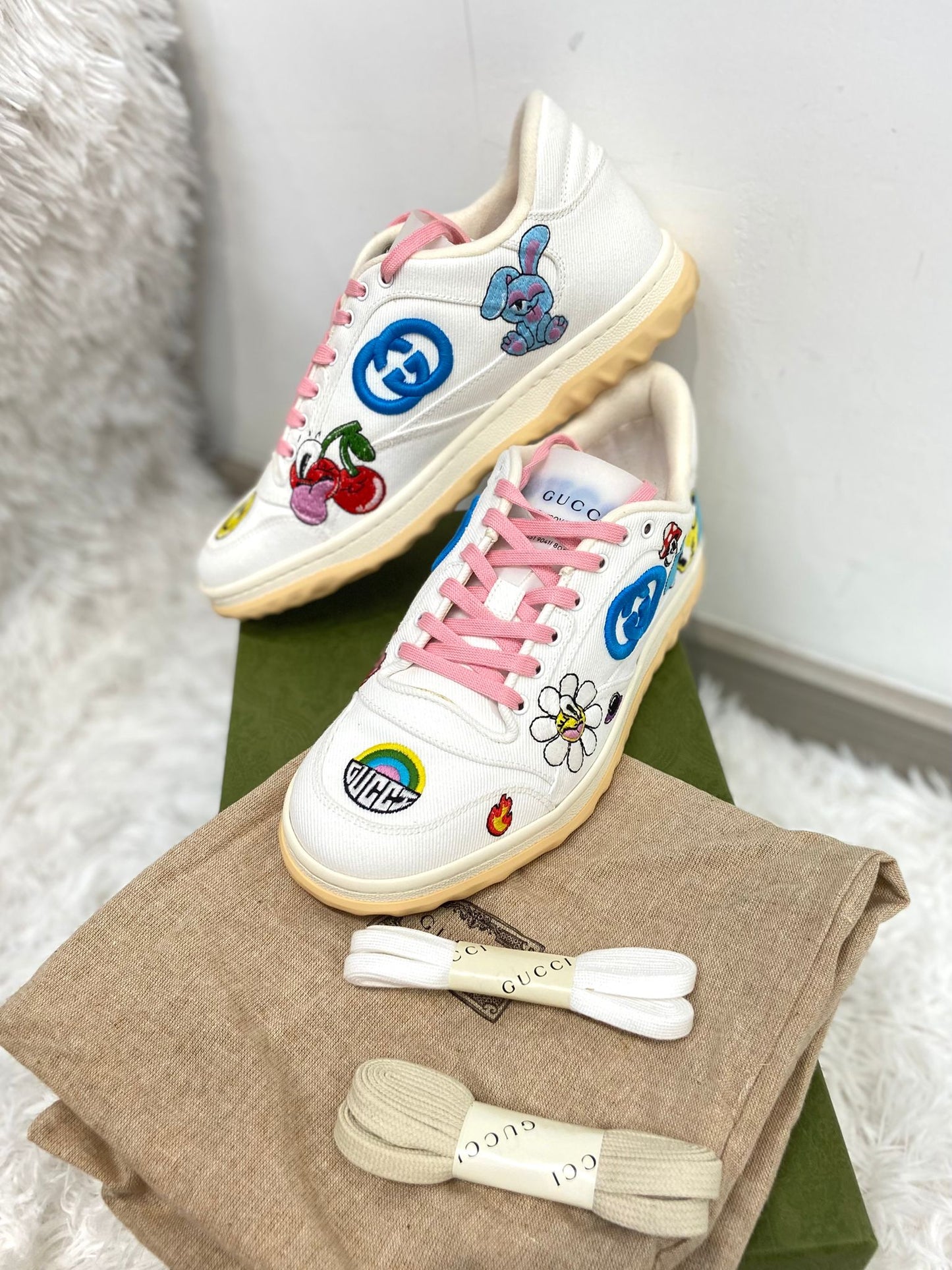 GUCCI x MAC80塗鴉刺繡 波鞋