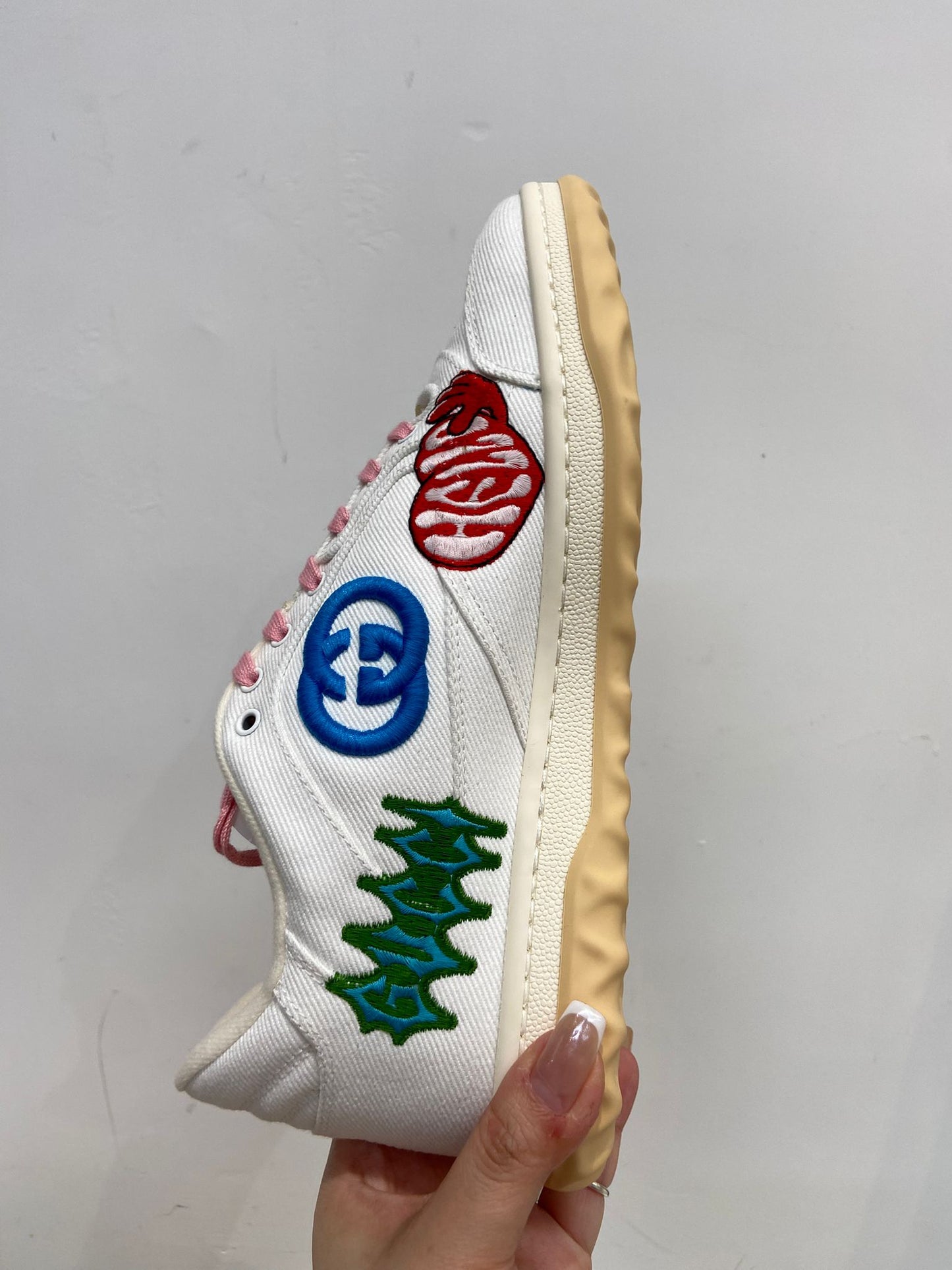 GUCCI x MAC80塗鴉刺繡 波鞋