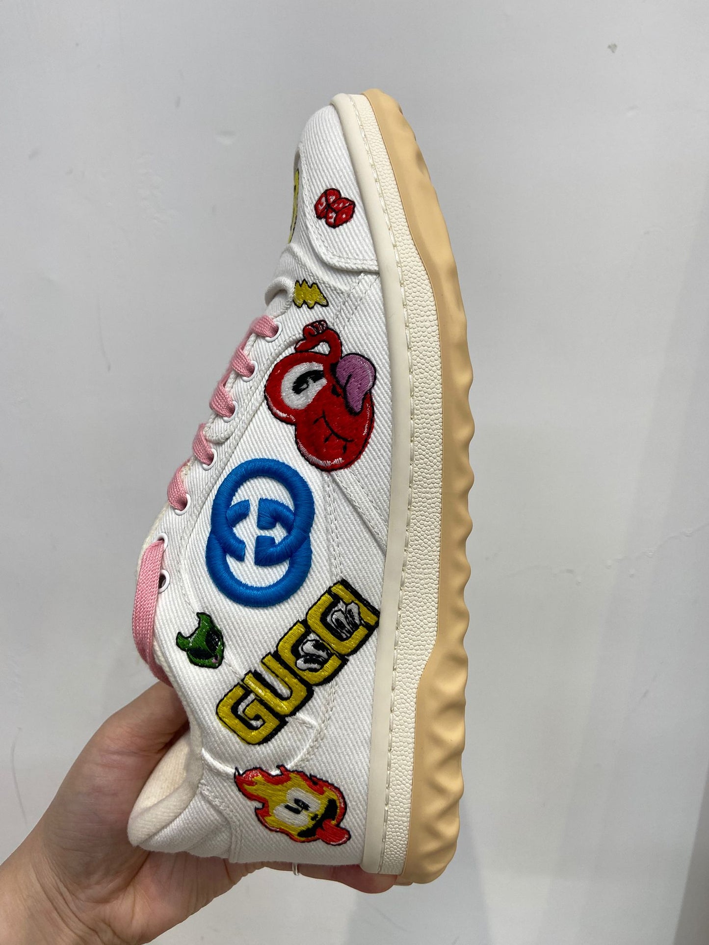 GUCCI x MAC80塗鴉刺繡 波鞋