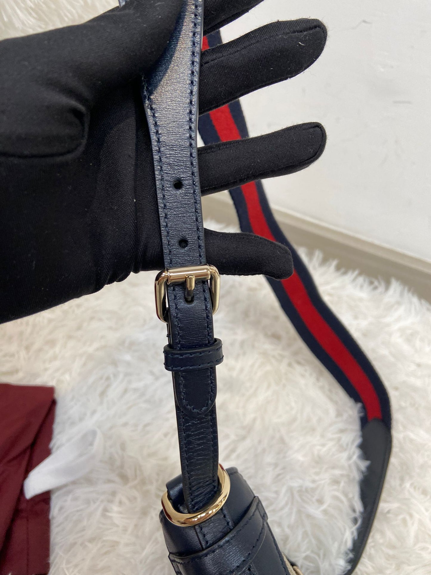 GUCCI jackie gg 老花迷你桶袋