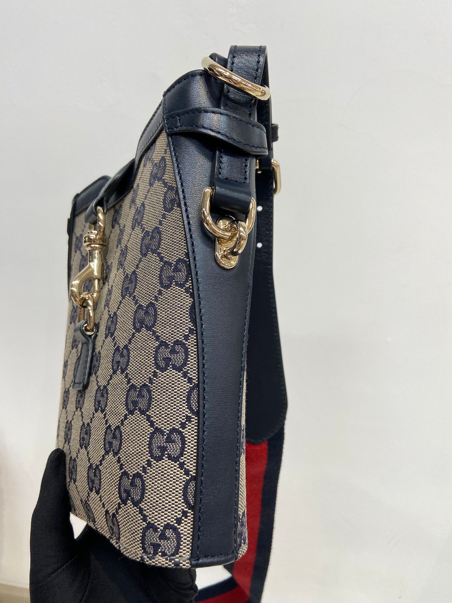 GUCCI jackie gg 老花迷你桶袋