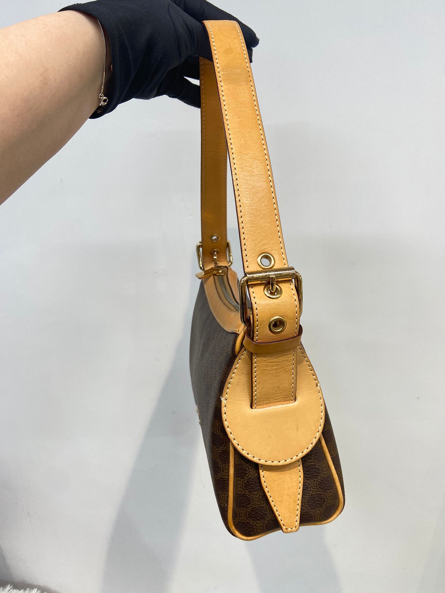 Celine 凱旋門老花腋下包