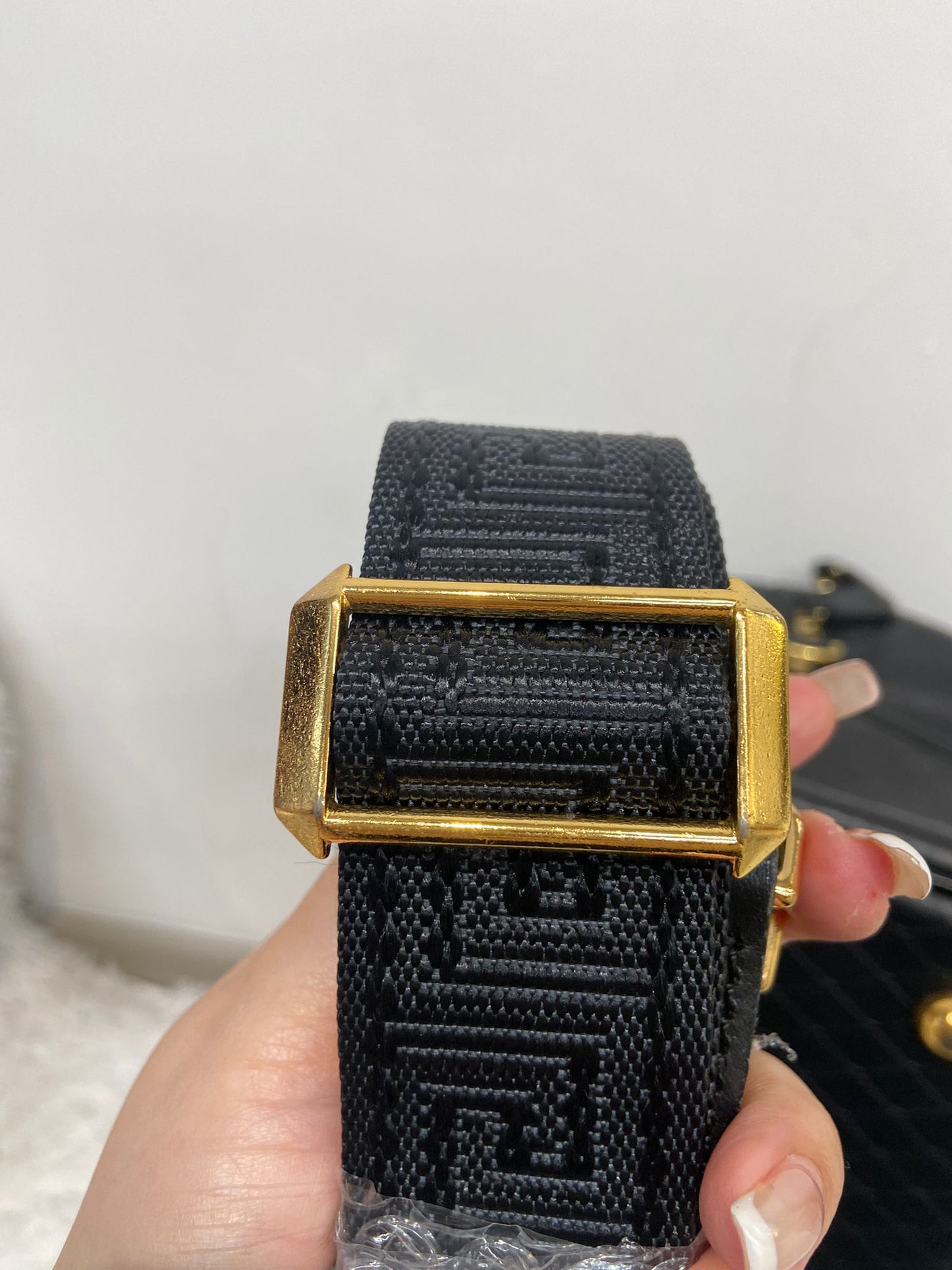 Versace 黑色牛皮旅行袋