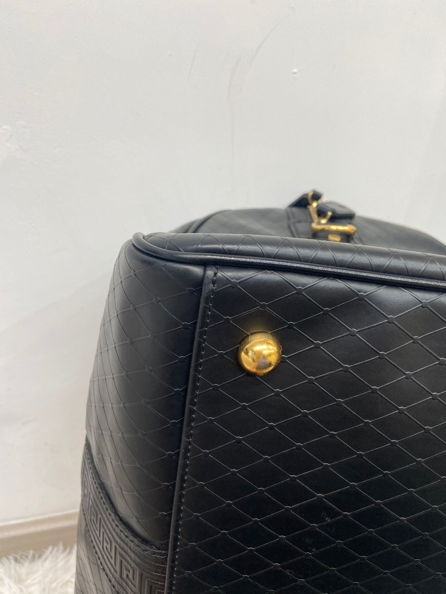 Versace 黑色牛皮旅行袋