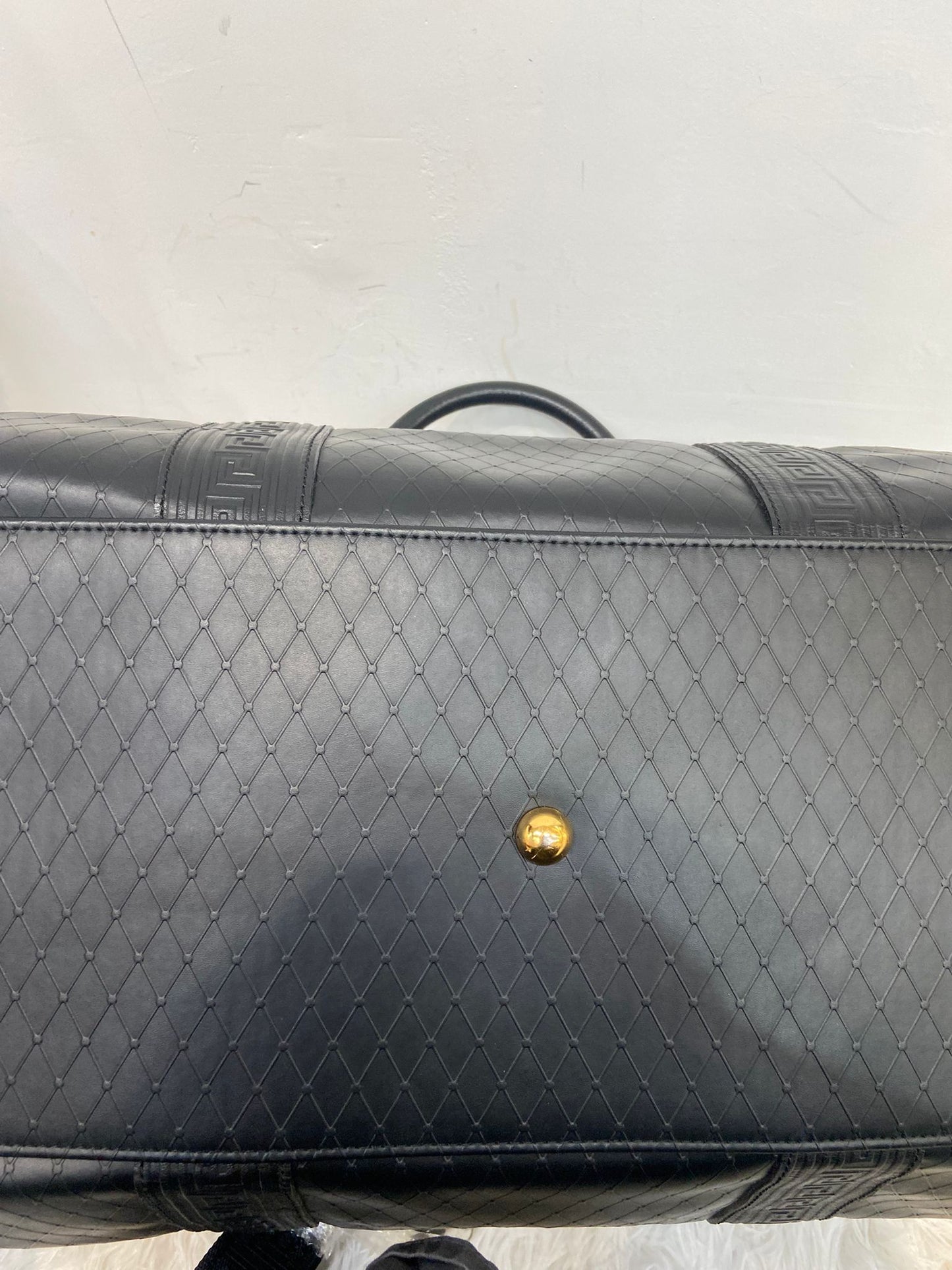 Versace 黑色牛皮旅行袋