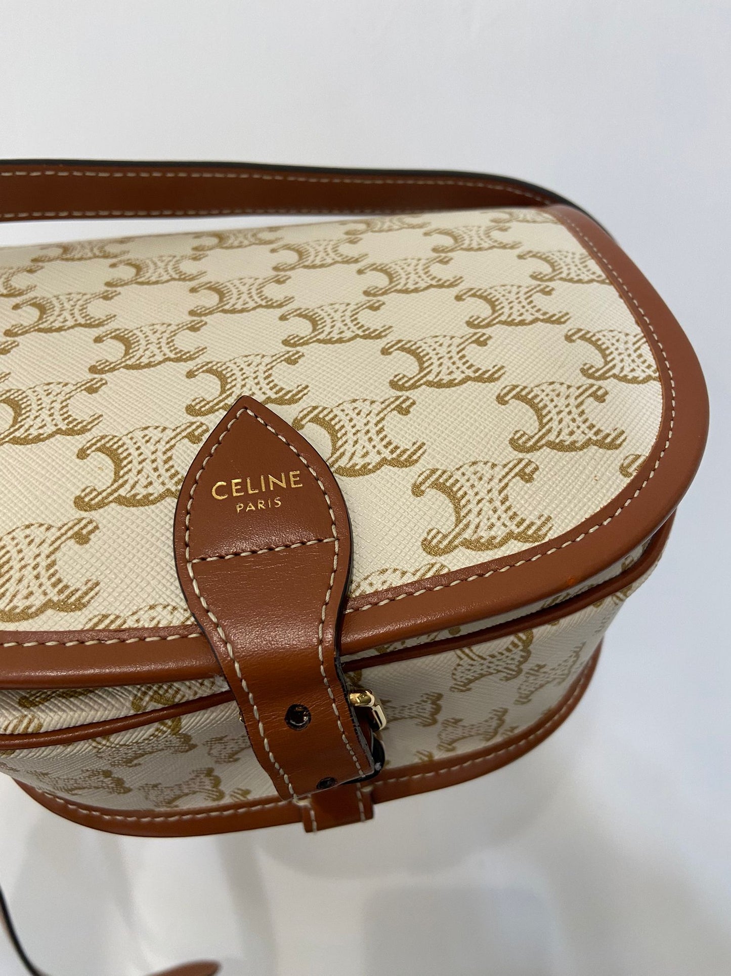 Celine folco 老花 馬鞍包