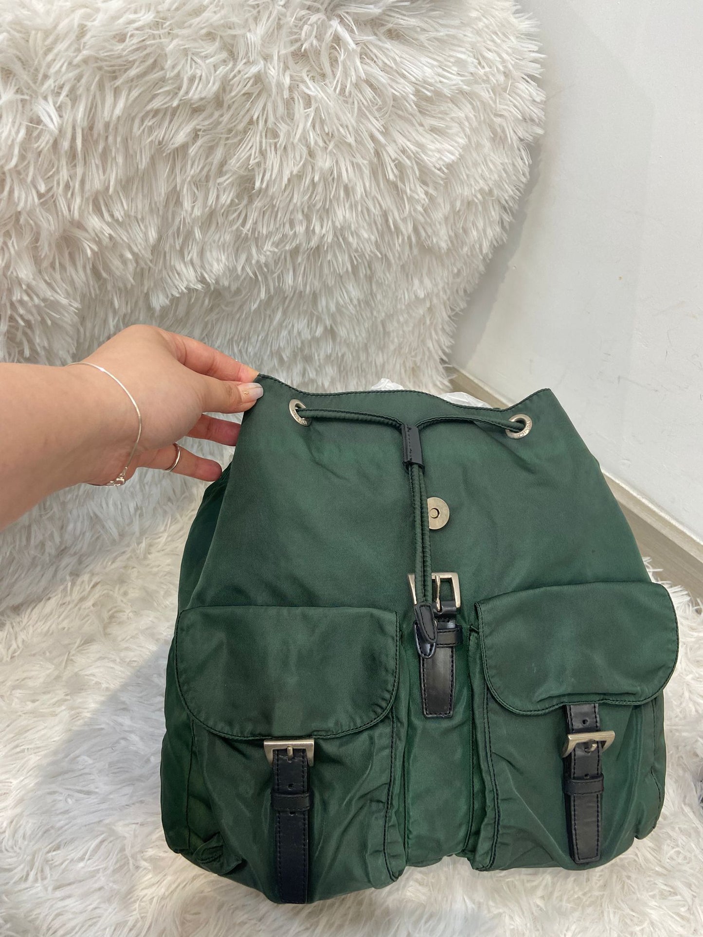 Prada nylon backpack