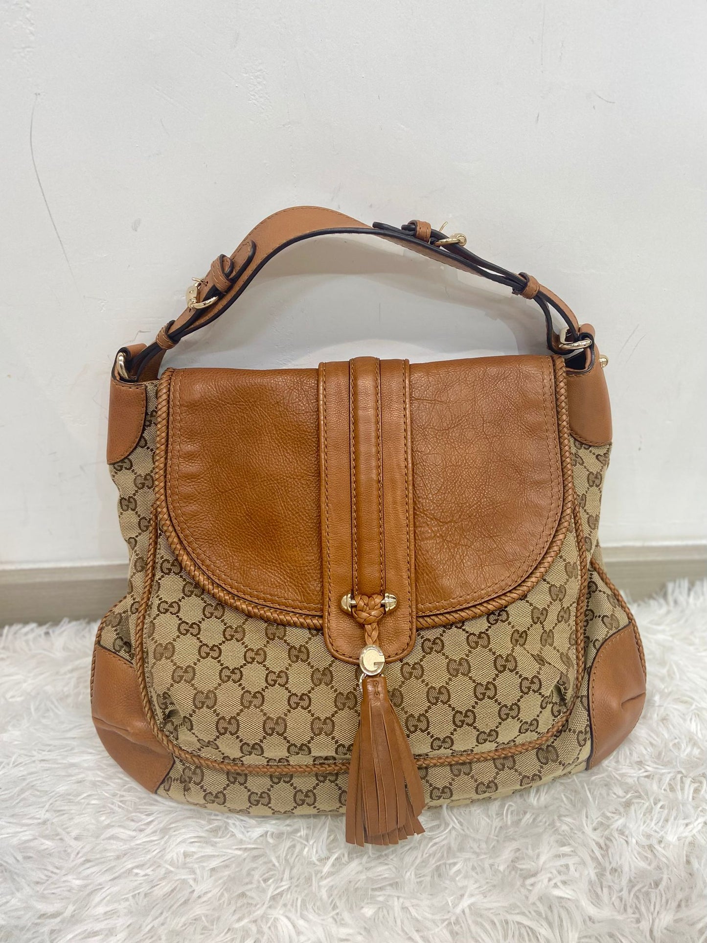 Gucci 流蘇 hobo bag