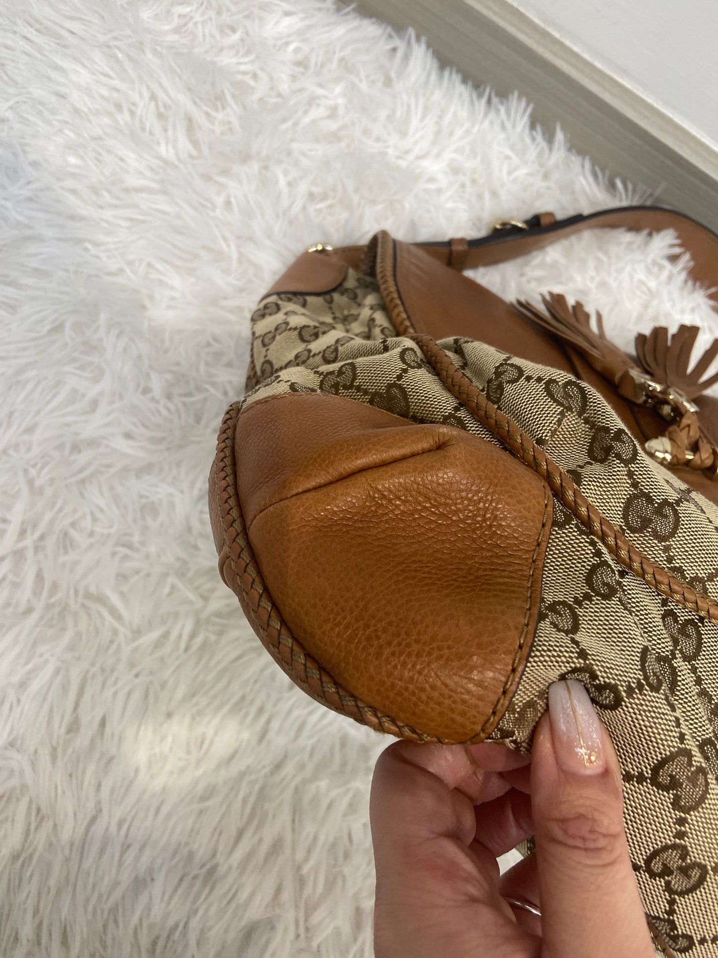 Gucci 流蘇 hobo bag