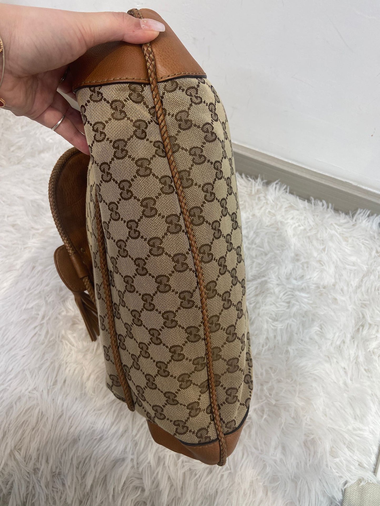 Gucci 流蘇 hobo bag