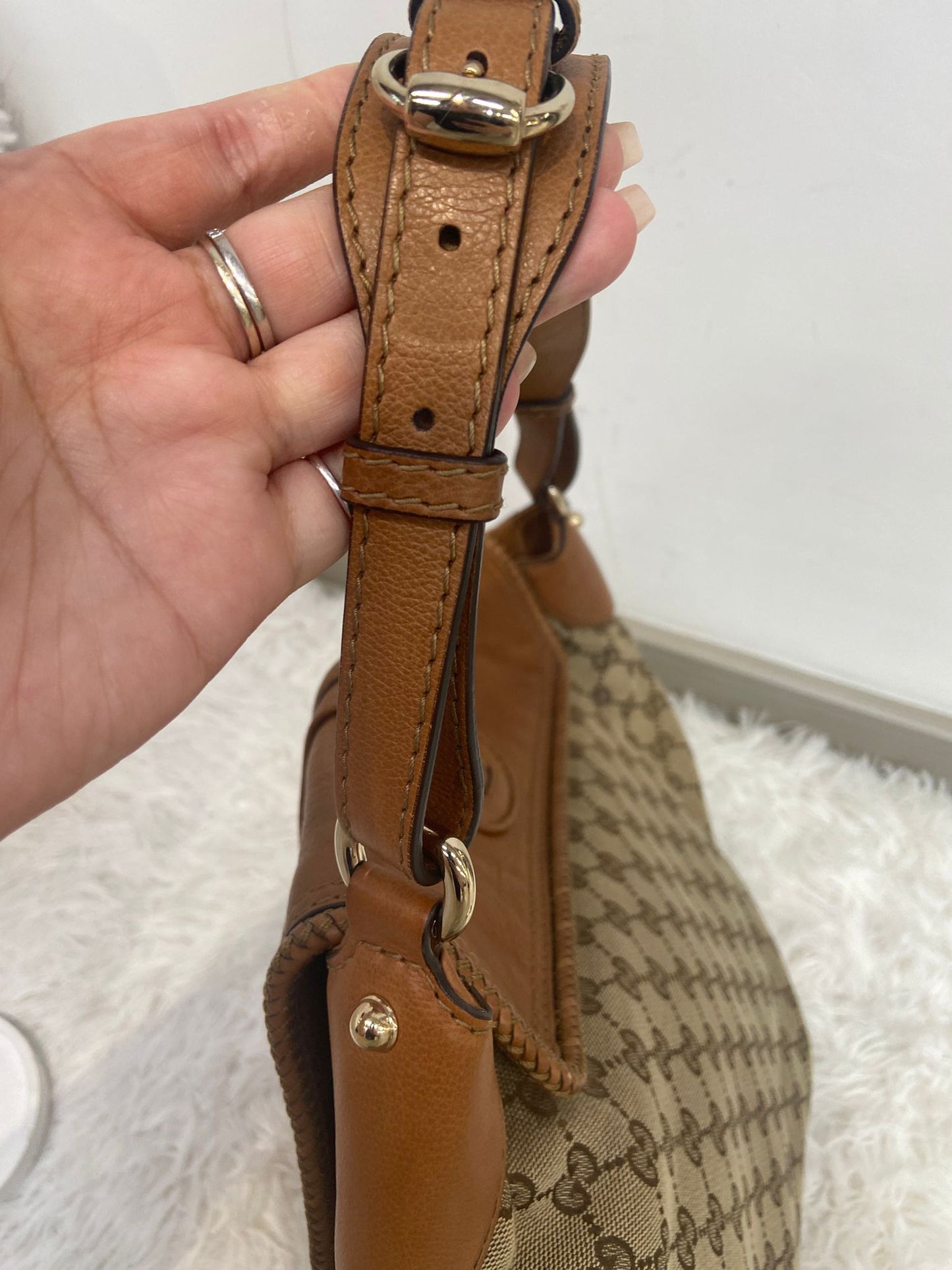 Gucci 流蘇 hobo bag