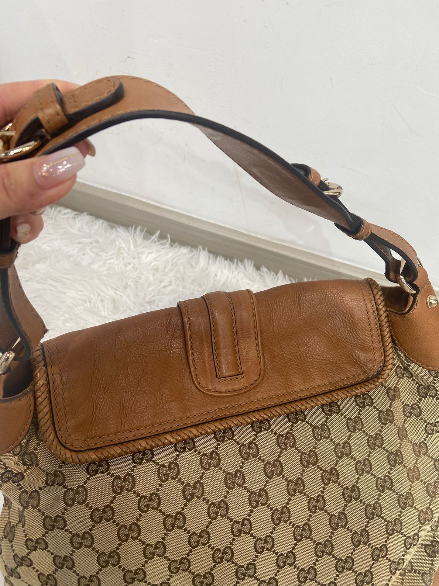 Gucci 流蘇 hobo bag