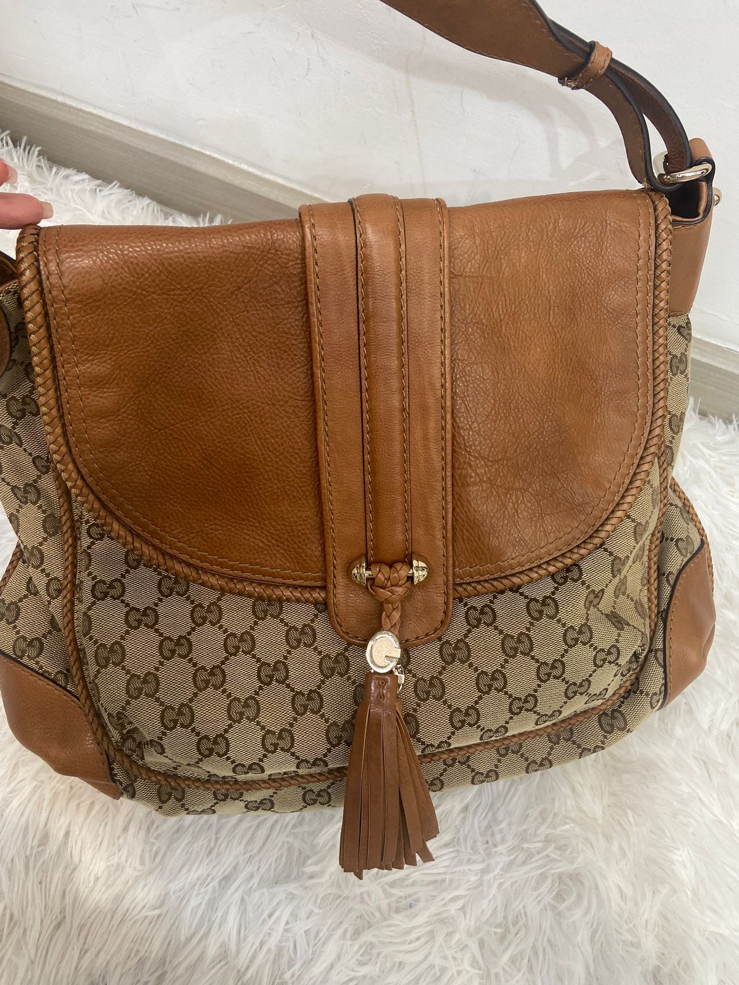 Gucci 流蘇 hobo bag
