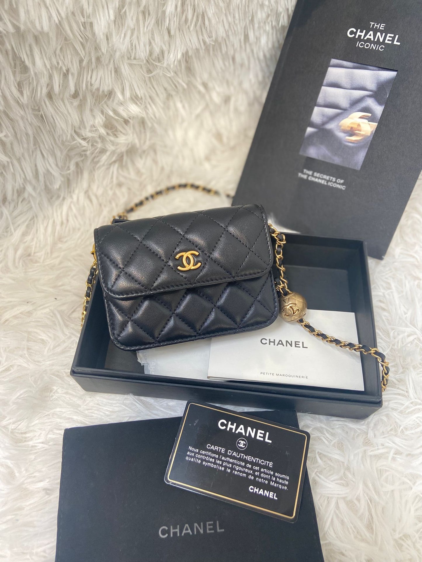 Chanel 小金球 腰鏈包