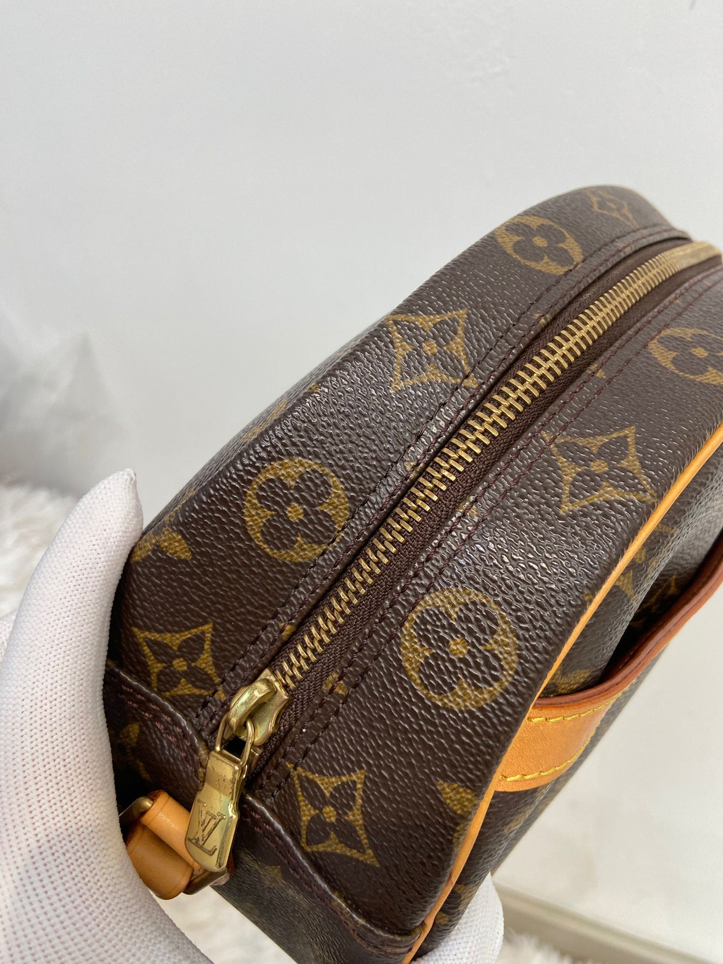 LV 老花 蘋果包