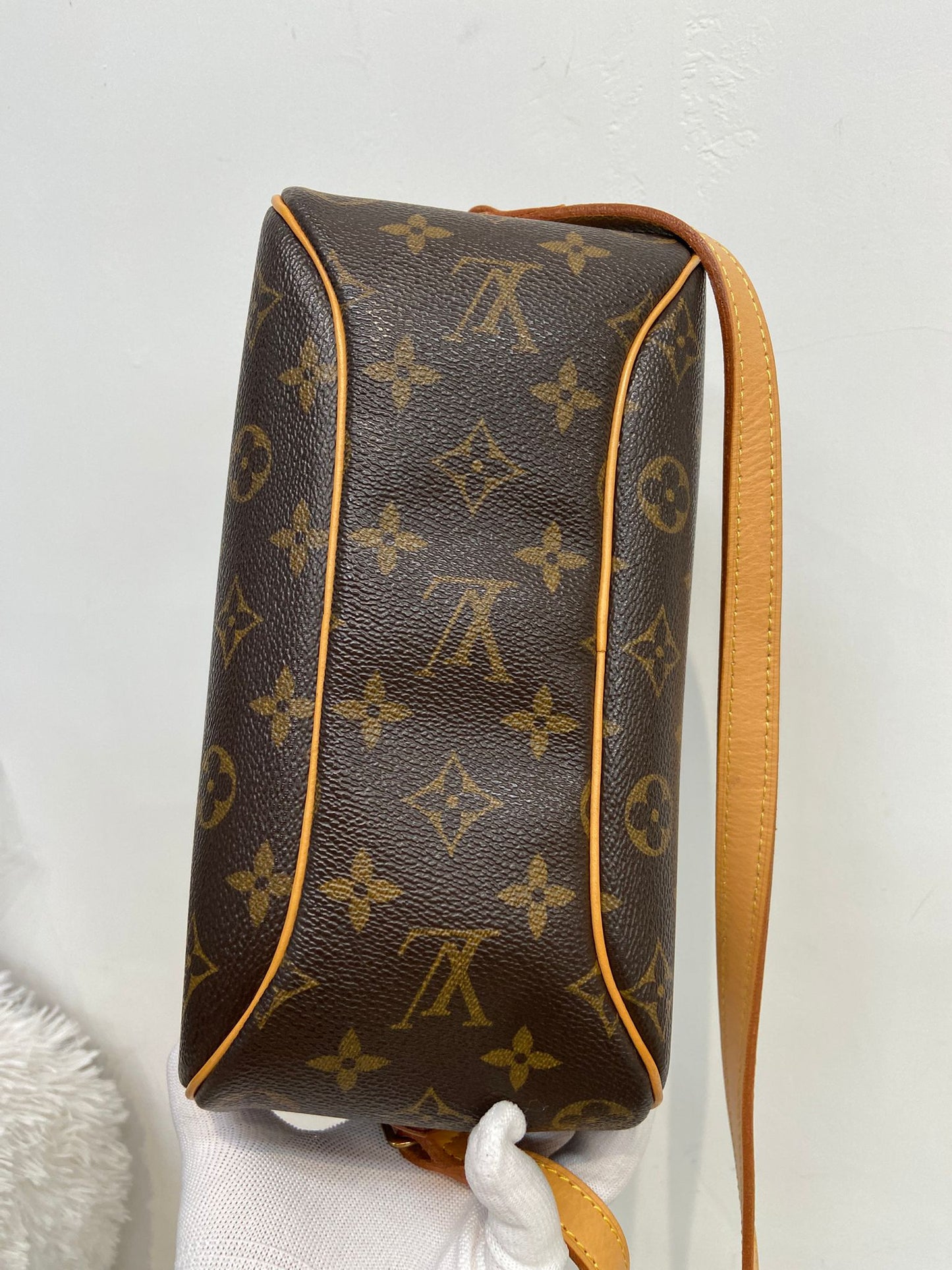 LV 老花 蘋果包