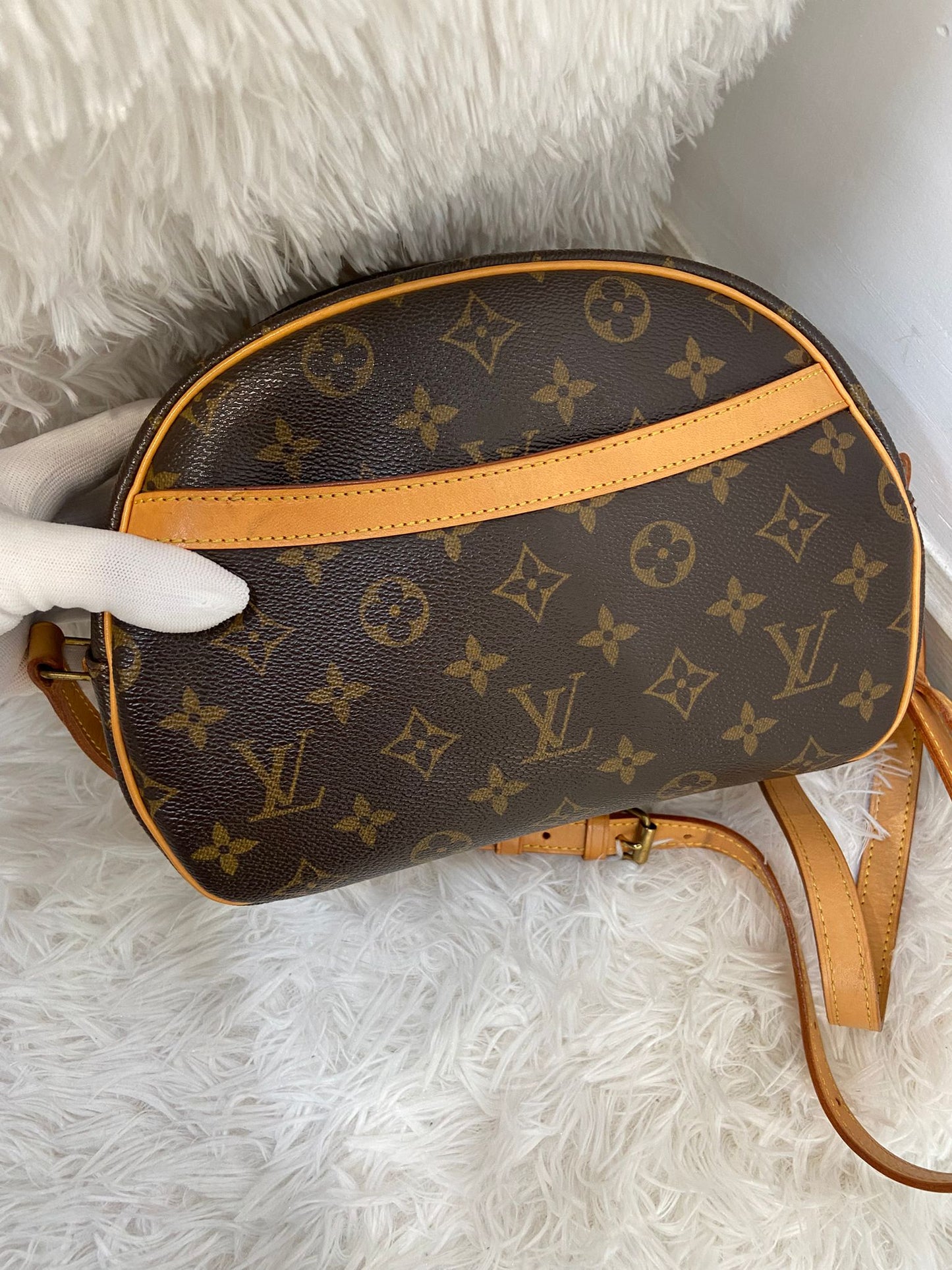 LV 老花 蘋果包
