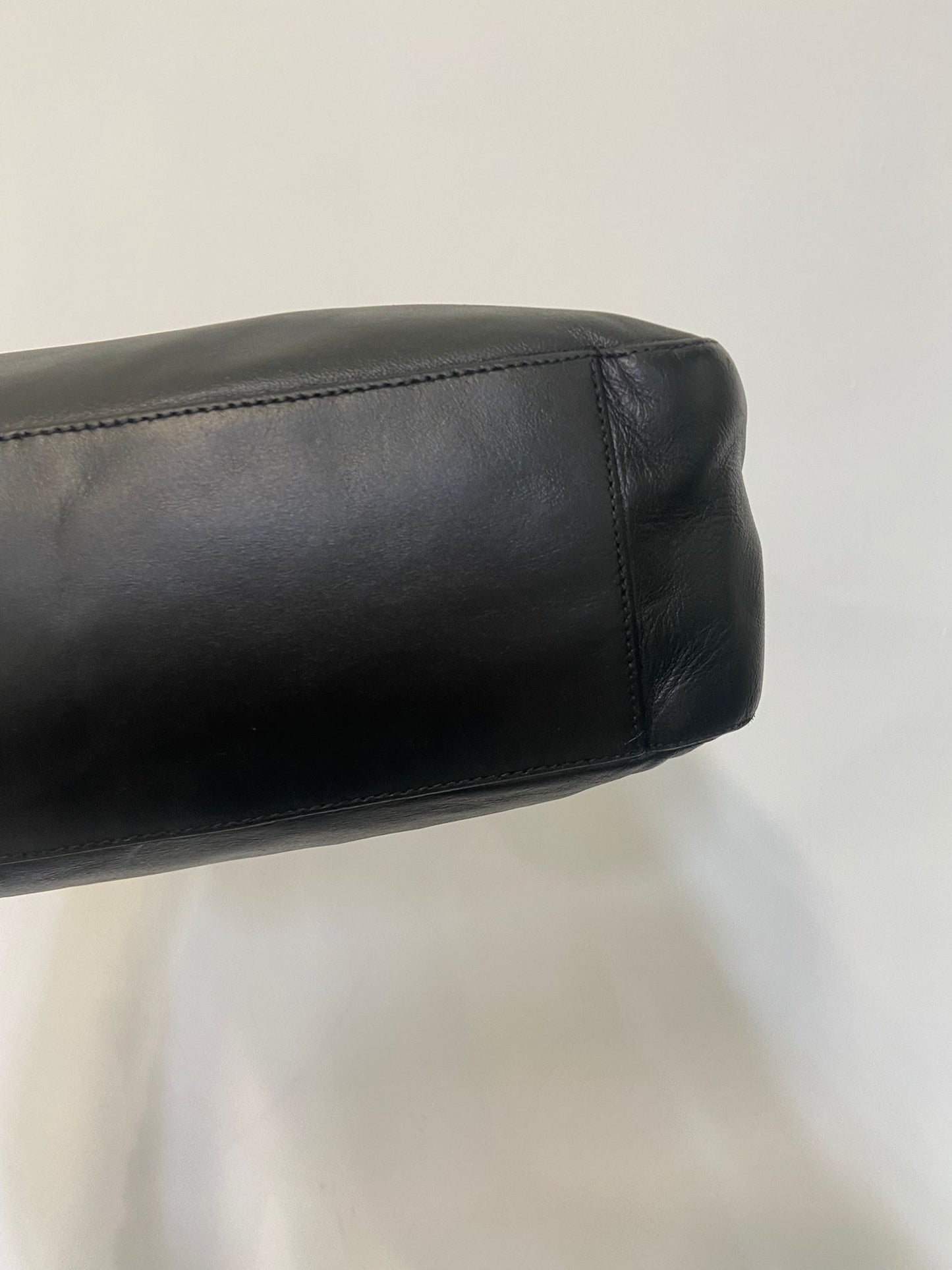 Prada plastic handle hobo bag