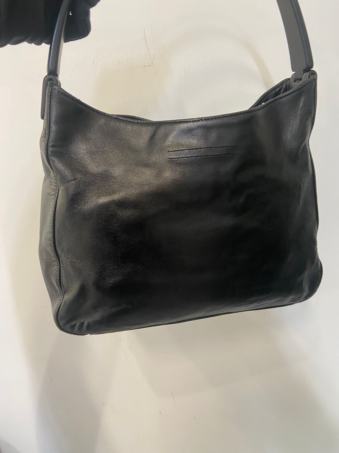 Prada plastic handle hobo bag