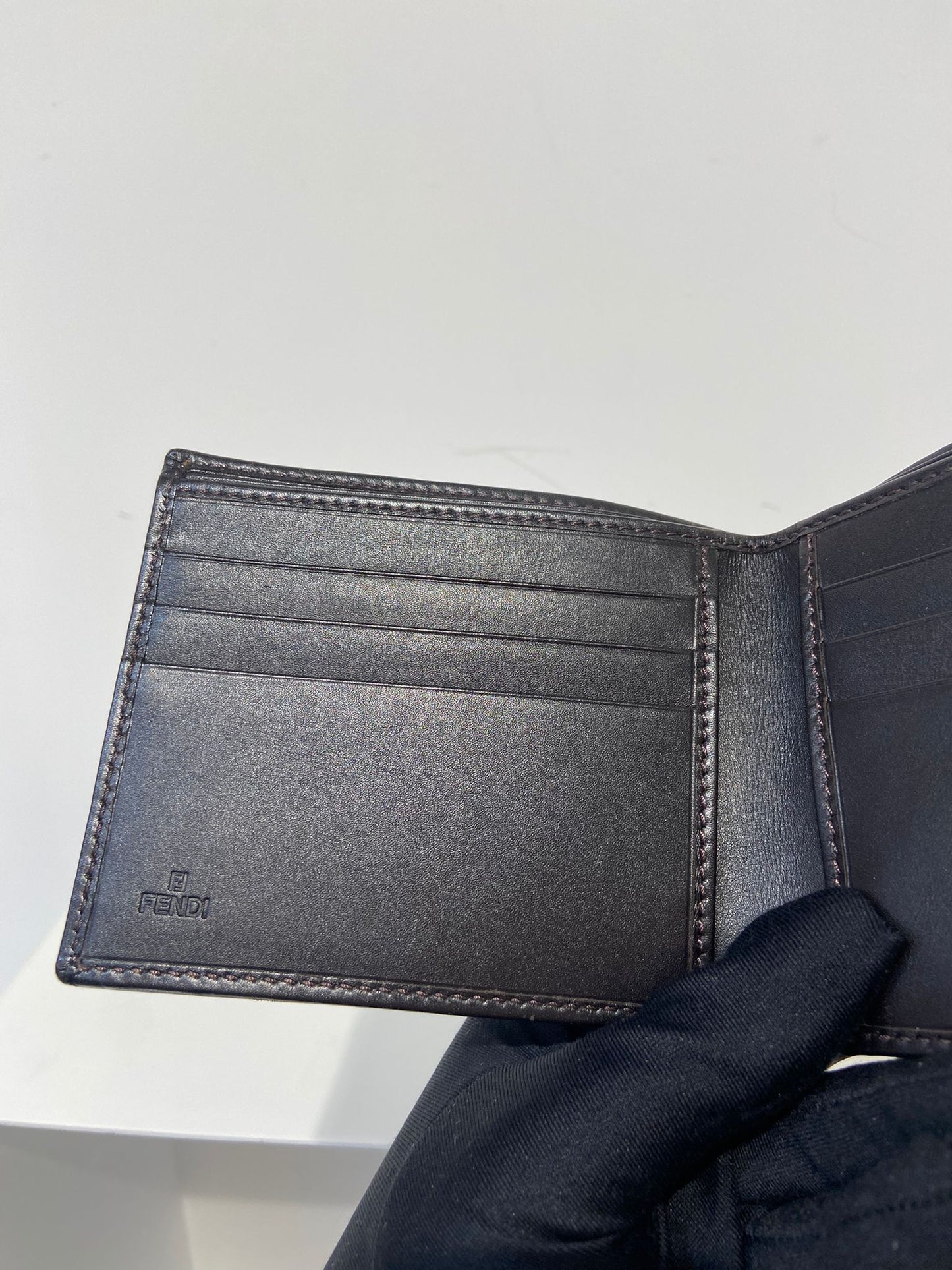 Fendi wallet FF monogram 兩摺銀包