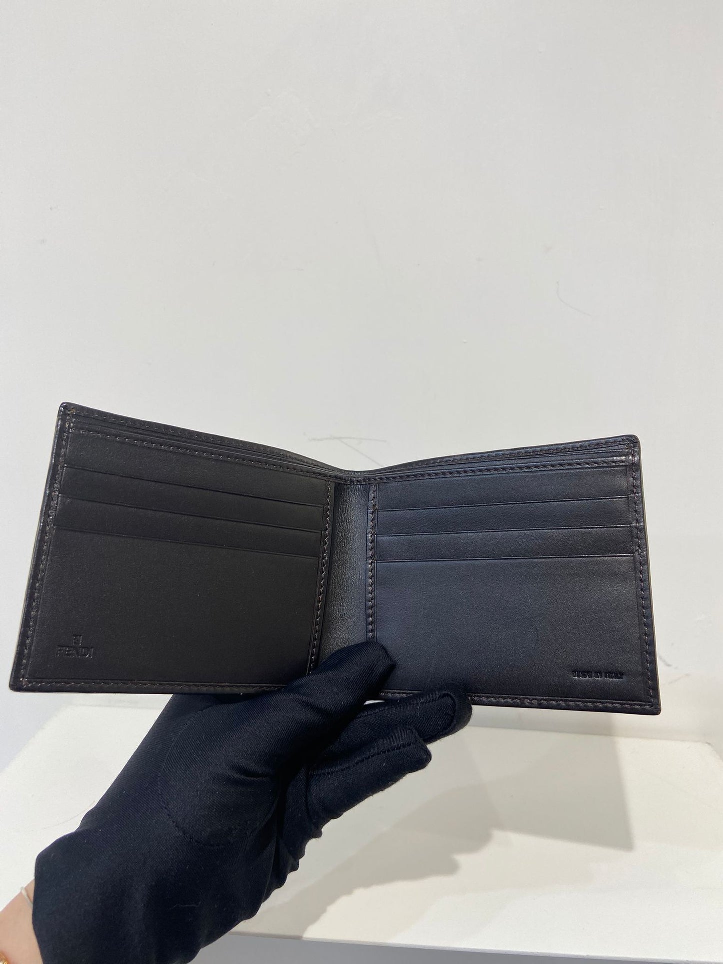 Fendi wallet FF monogram 兩摺銀包