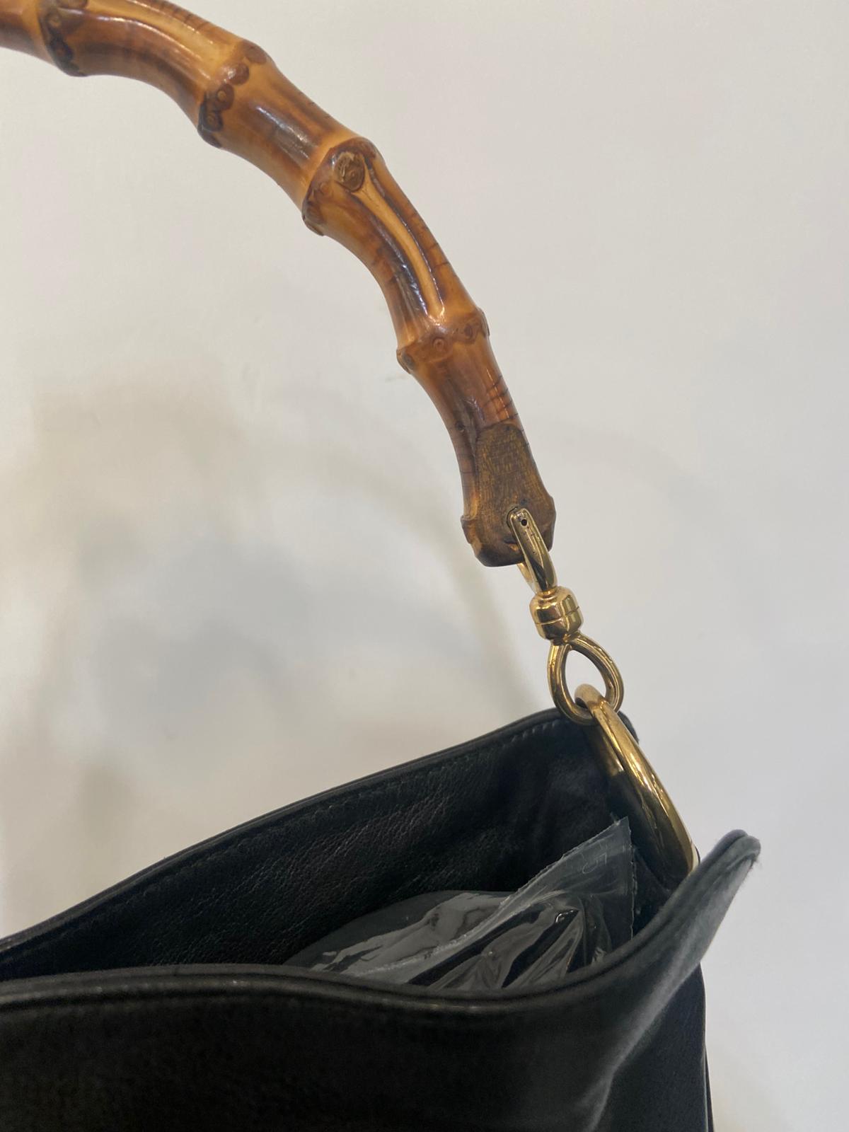 GUCCI bamboo handle hobo bag
