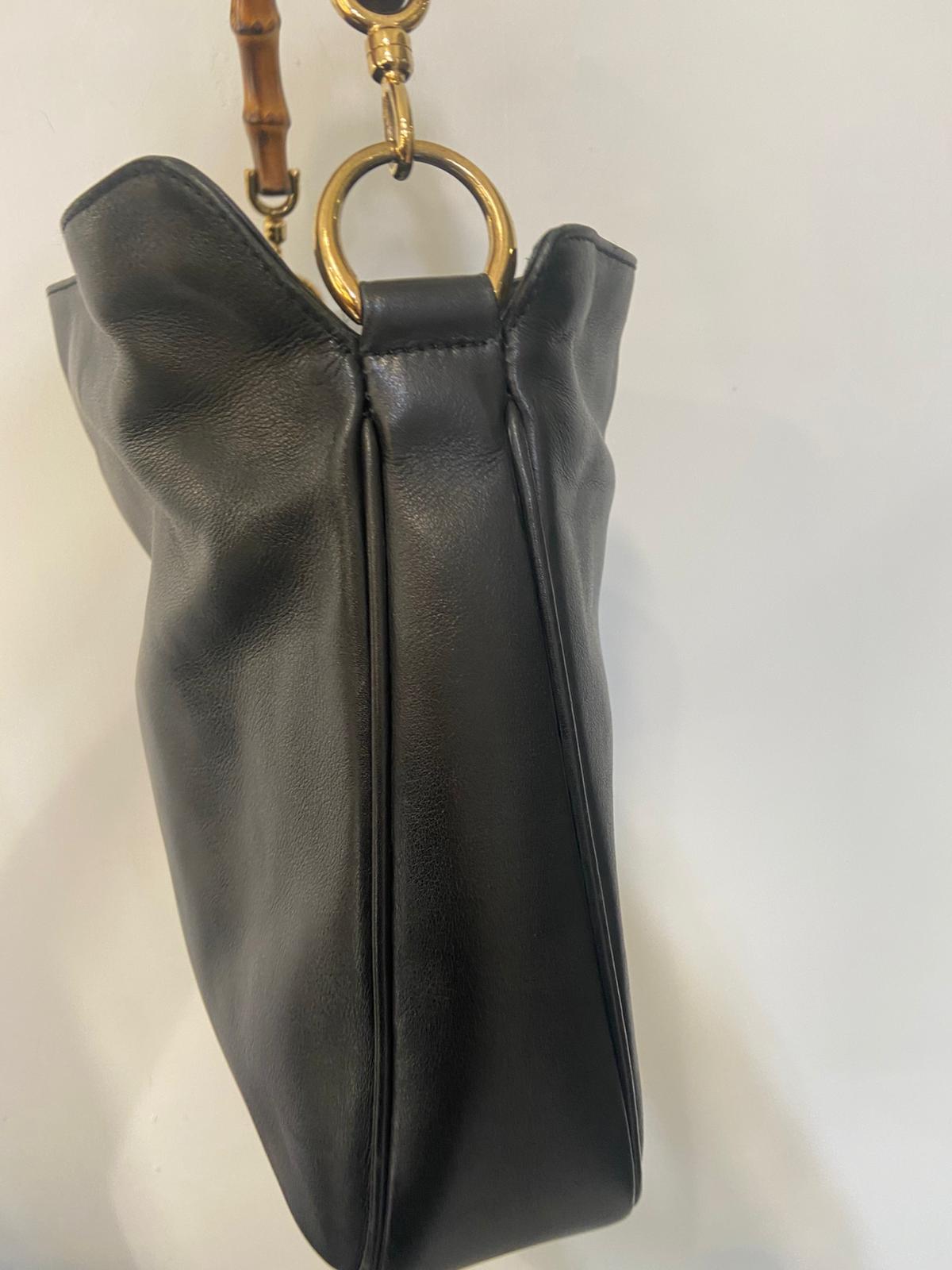 GUCCI bamboo handle hobo bag