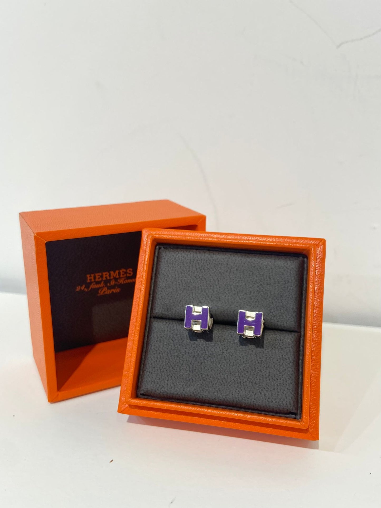 Hermes Cube H earrings