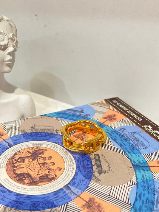 Hermes Chaine d'Ancre scarf ring