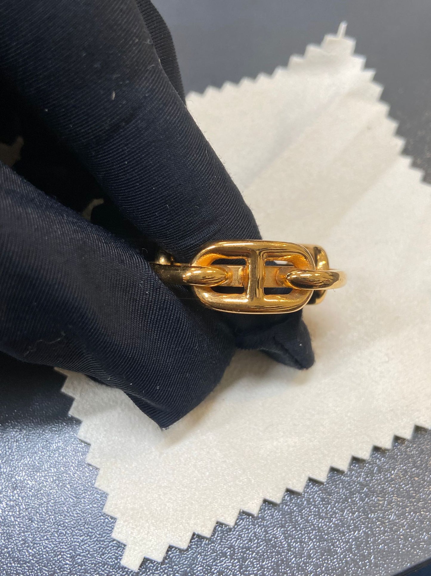 Hermes Chaine d'Ancre scarf ring