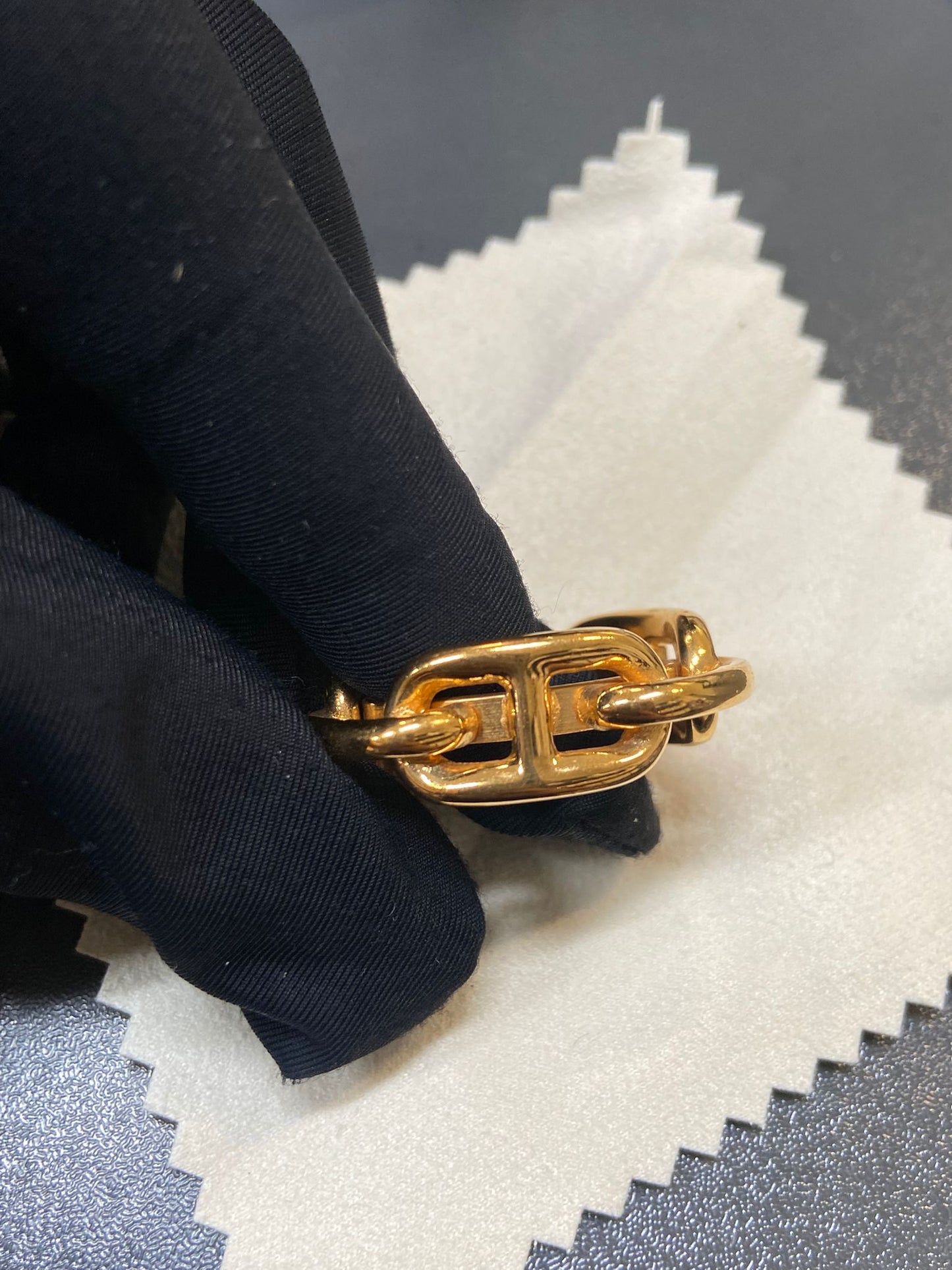 Hermes Chaine d'Ancre scarf ring