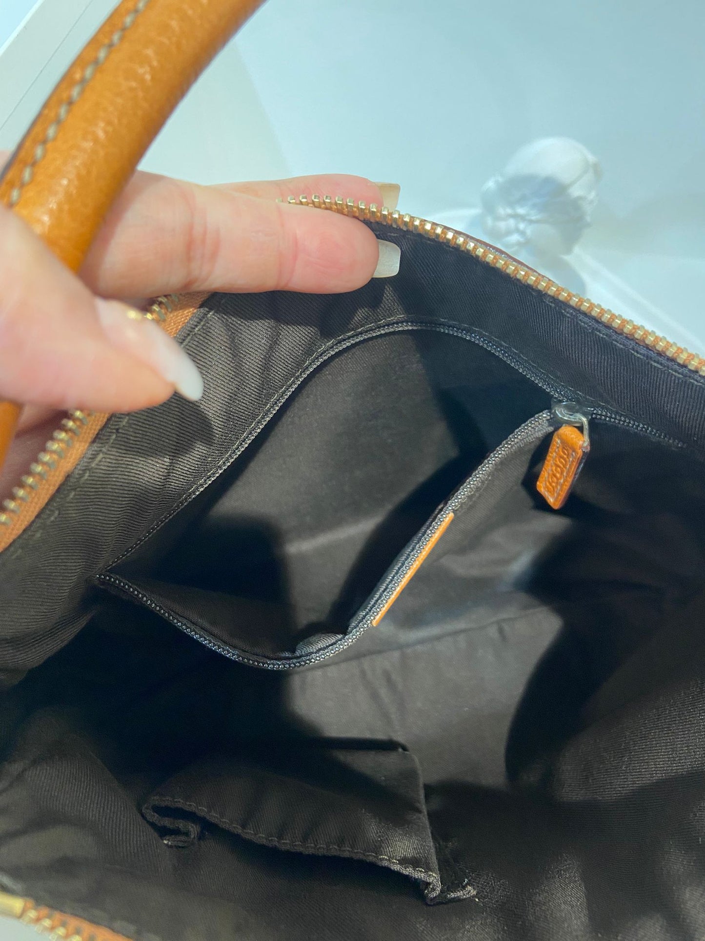 GUCCI bamboo handle hobo bag