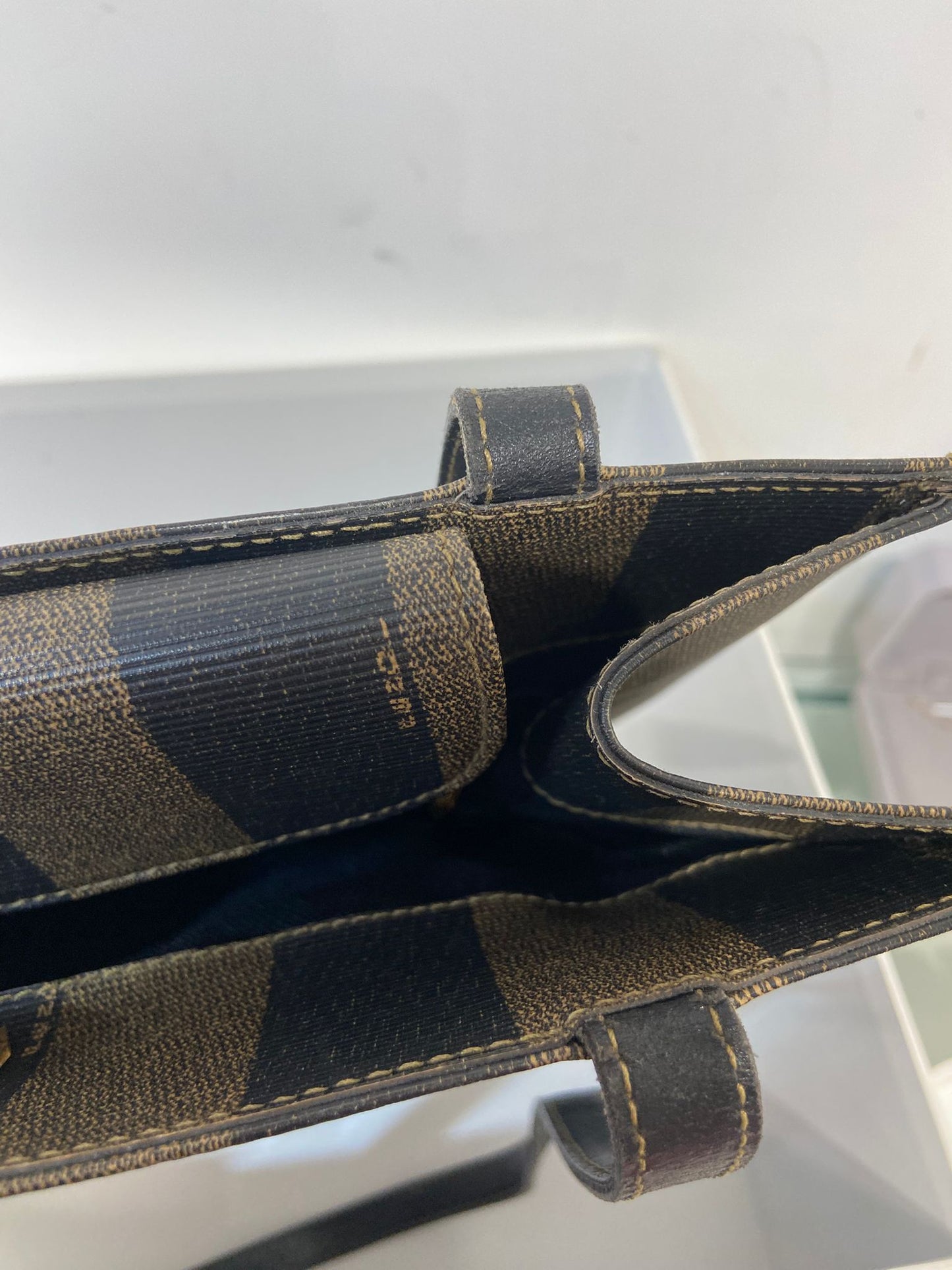 Fendi Vintage Pequin Roma Tote