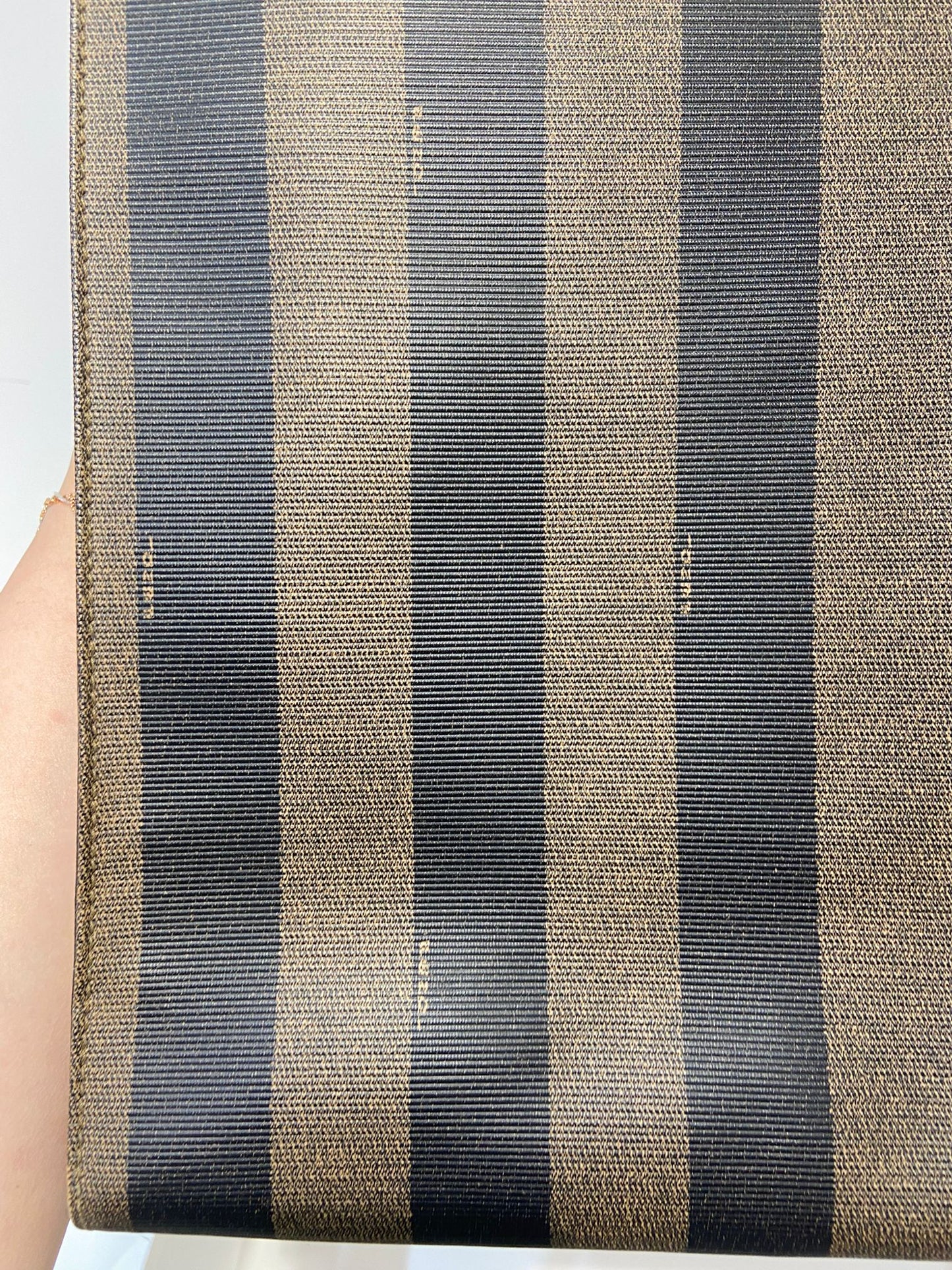 Fendi Vintage Pequin Roma Tote