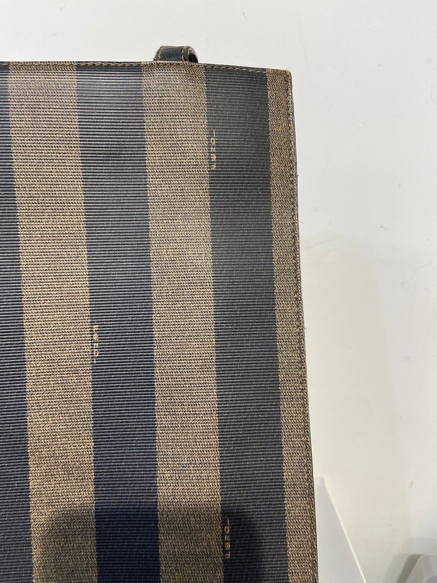 Fendi Vintage Pequin Roma Tote