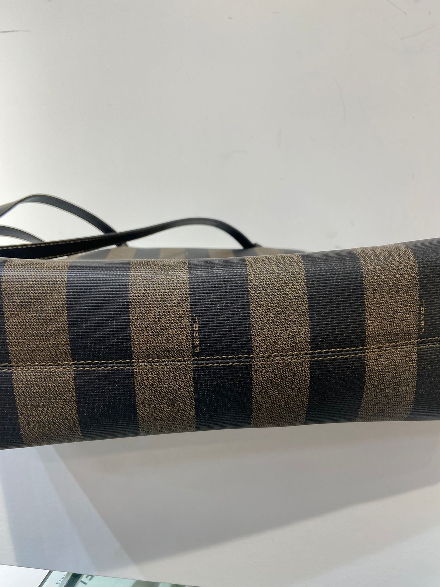 Fendi Vintage Pequin Roma Tote