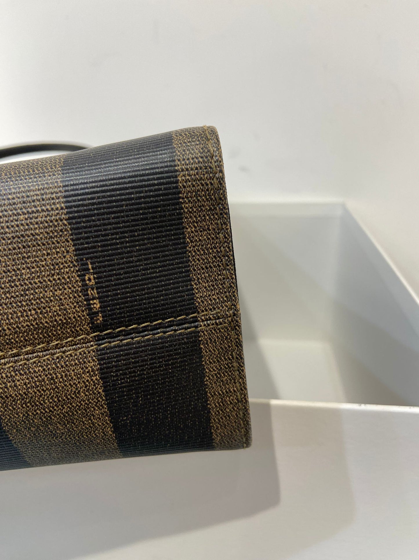 Fendi Vintage Pequin Roma Tote