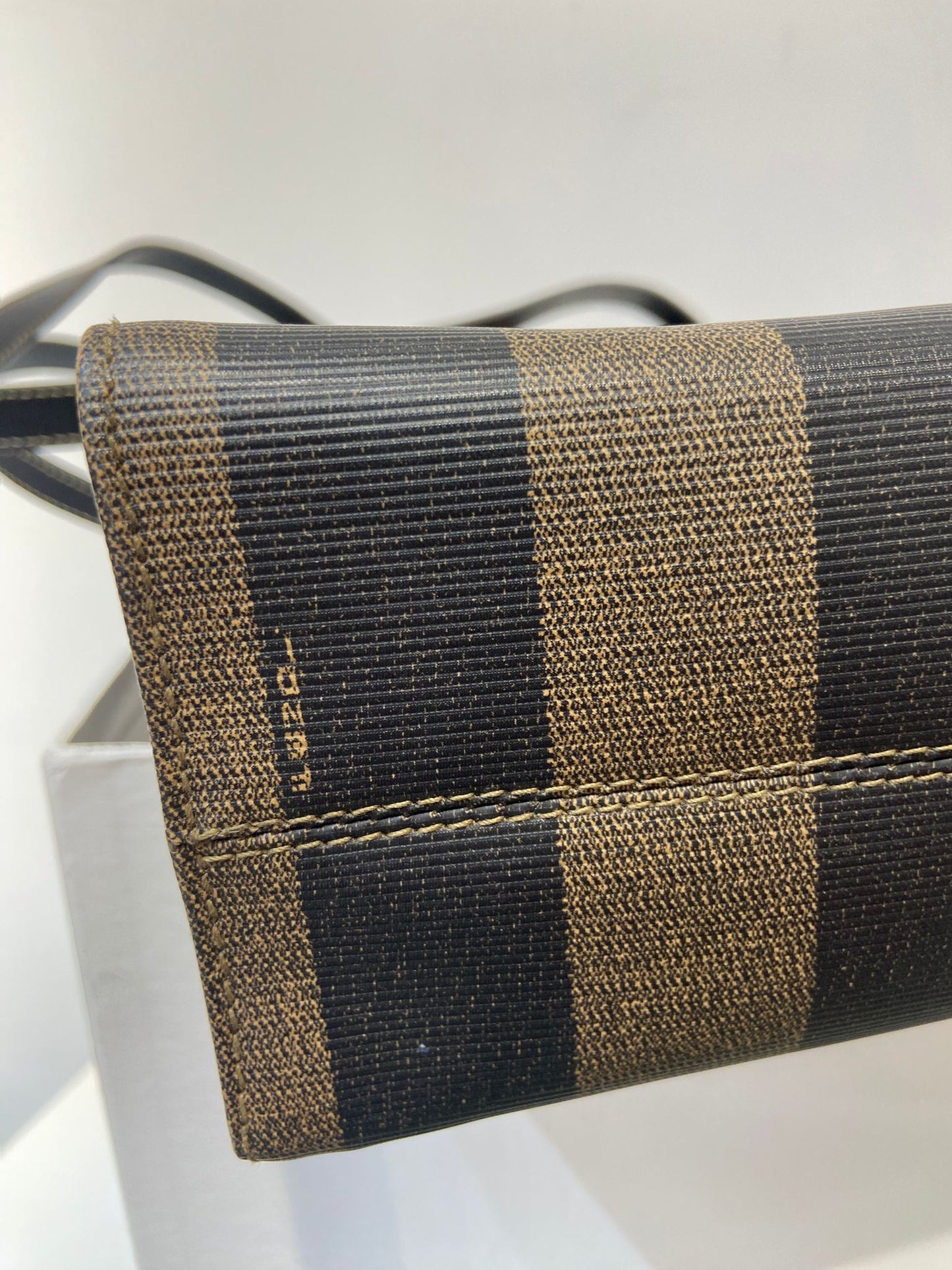 Fendi Vintage Pequin Roma Tote