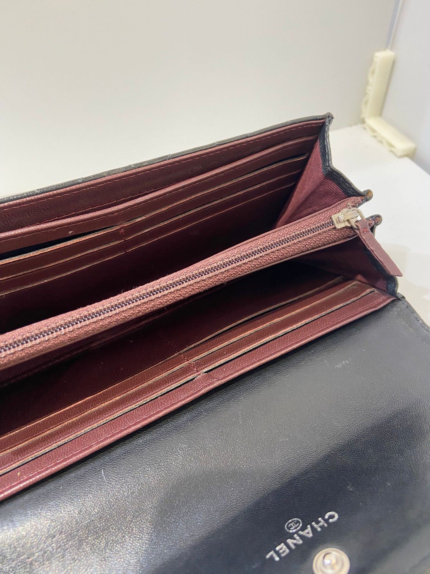 Chanel flap long wallet