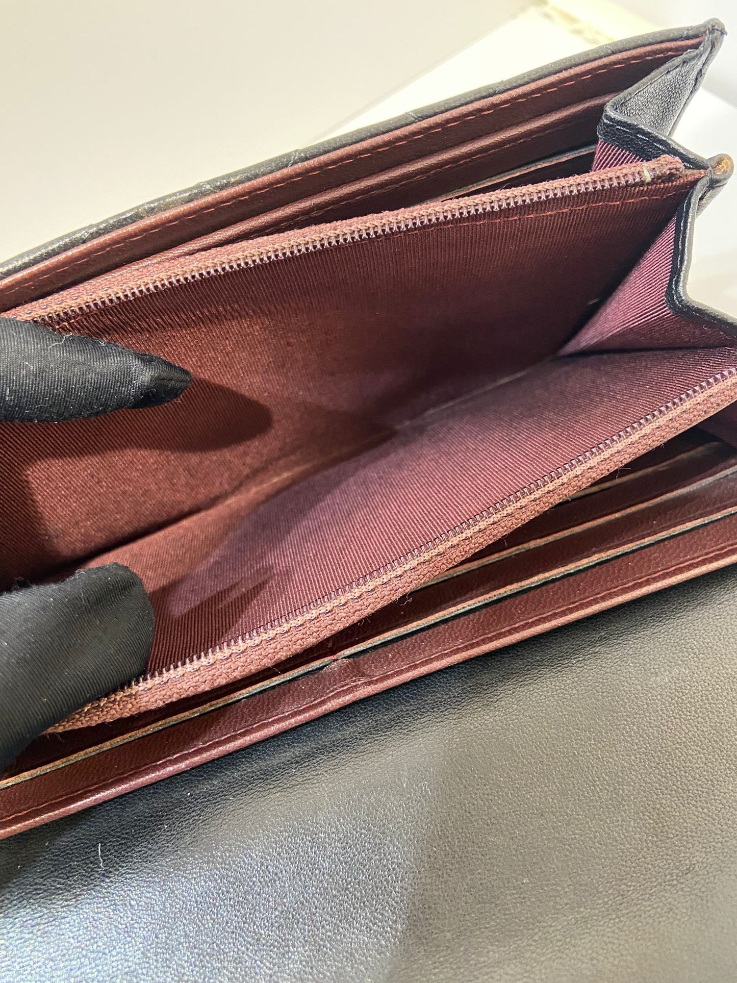 Chanel flap long wallet