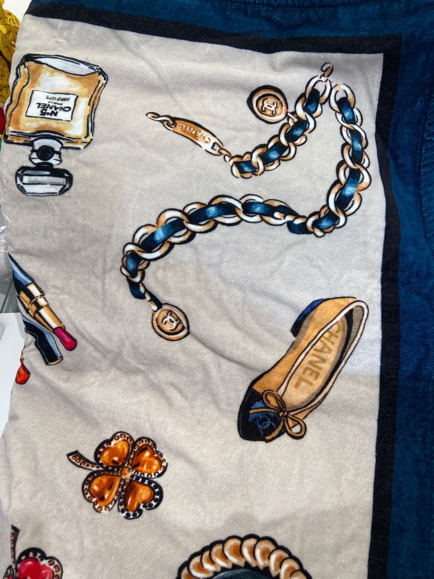CHANEL beach set towel and bag