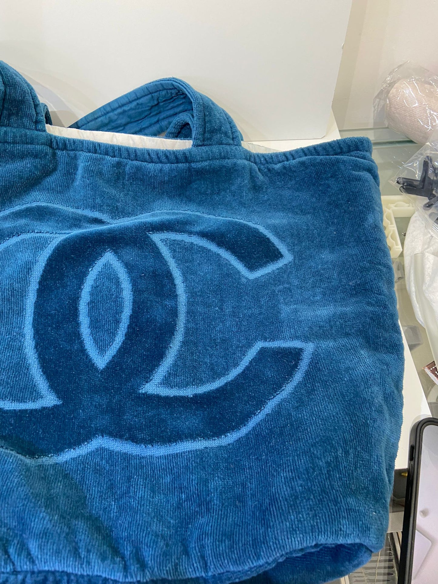 CHANEL beach set towel and bag